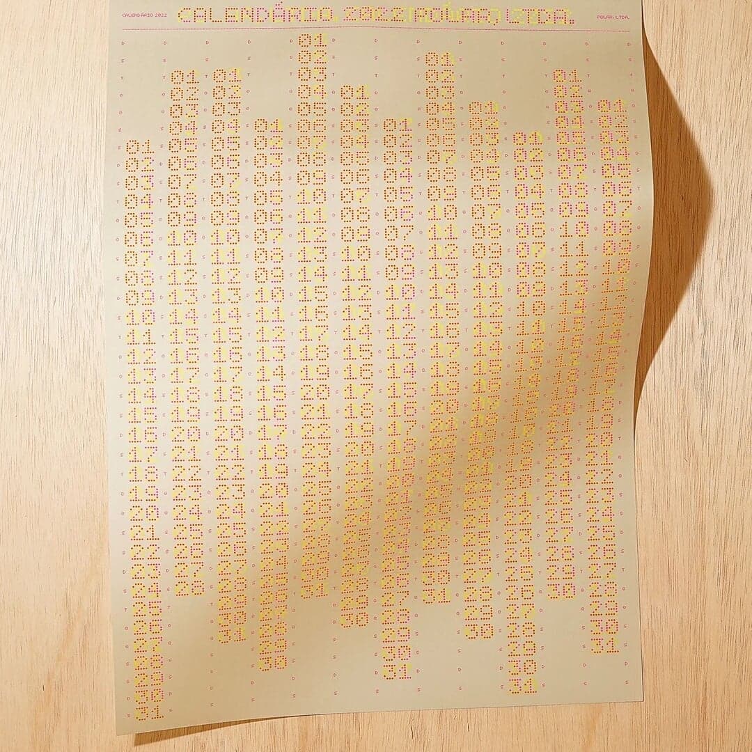 Poster Calendar Design For Ltda. 2022