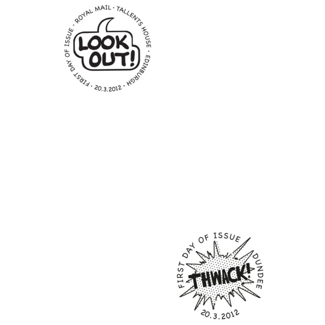 Stamp Collection Design For Royal Mail's Comic Book Anniversary