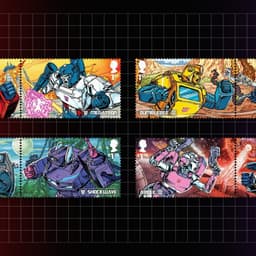 Stamp Collection Design For Royal Mail Transformers Series cover image
