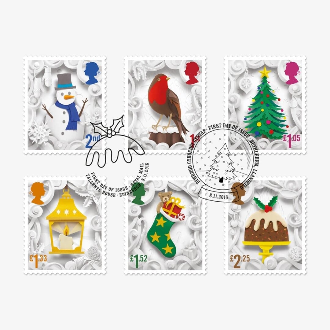 Stamp Design For Royal Mail Christmas Collection