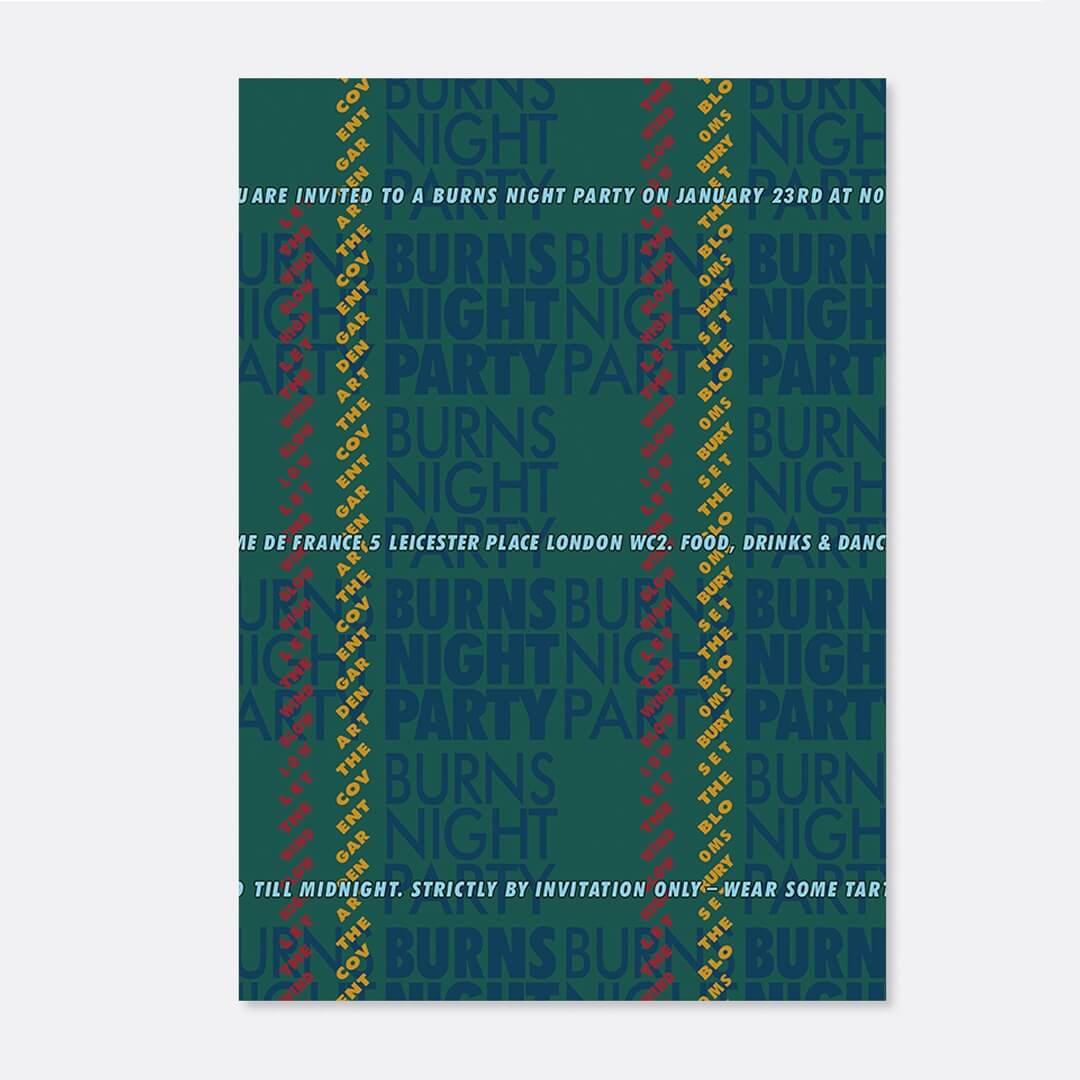 Event Invitation Design For Covent Garden Art Company