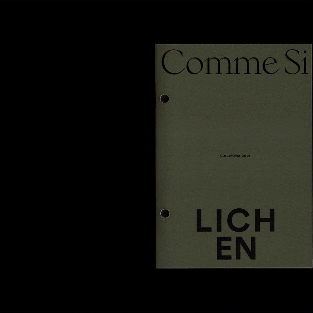 Art Direction And Zine Design For Comme Si X Lichen Collaboration