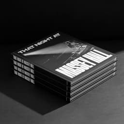 Editorial Design For That Night At Massey Hall Book cover image