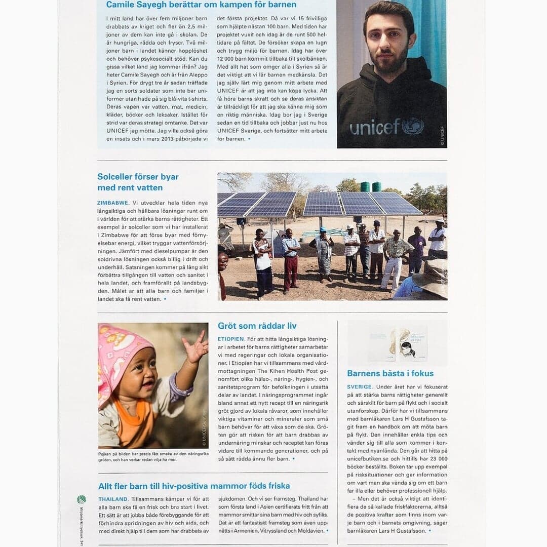 Publication Design For Unicef Sweden