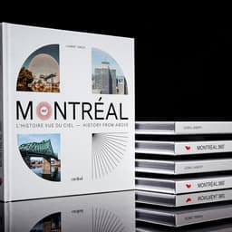 Editorial Design For Montréal 360 Historical Book cover image