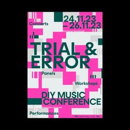 Corporate Design For Trial And Error Festival cover image