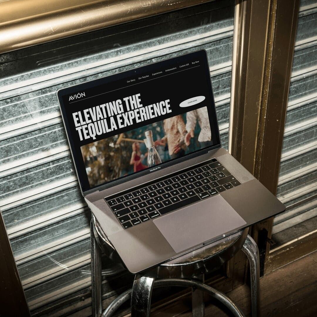 Website Design For Avión Tequila