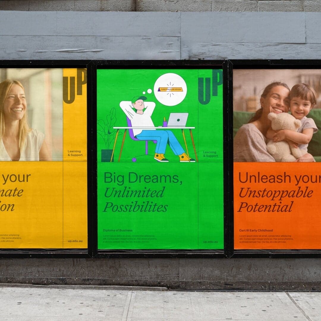 Brand And Website Design For Up Skills & Training