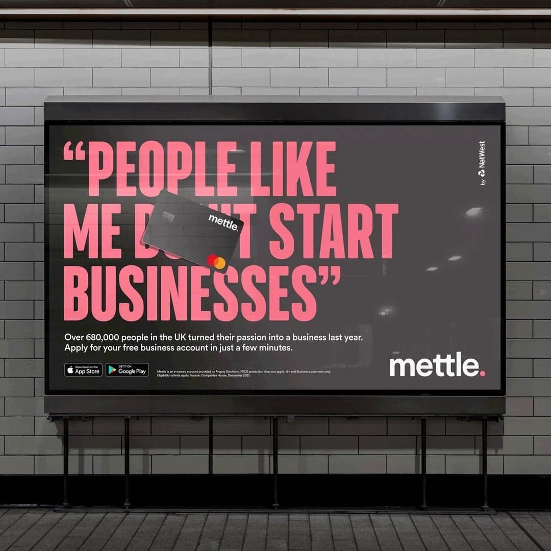 Advertising Campaign For Natwest Mettle