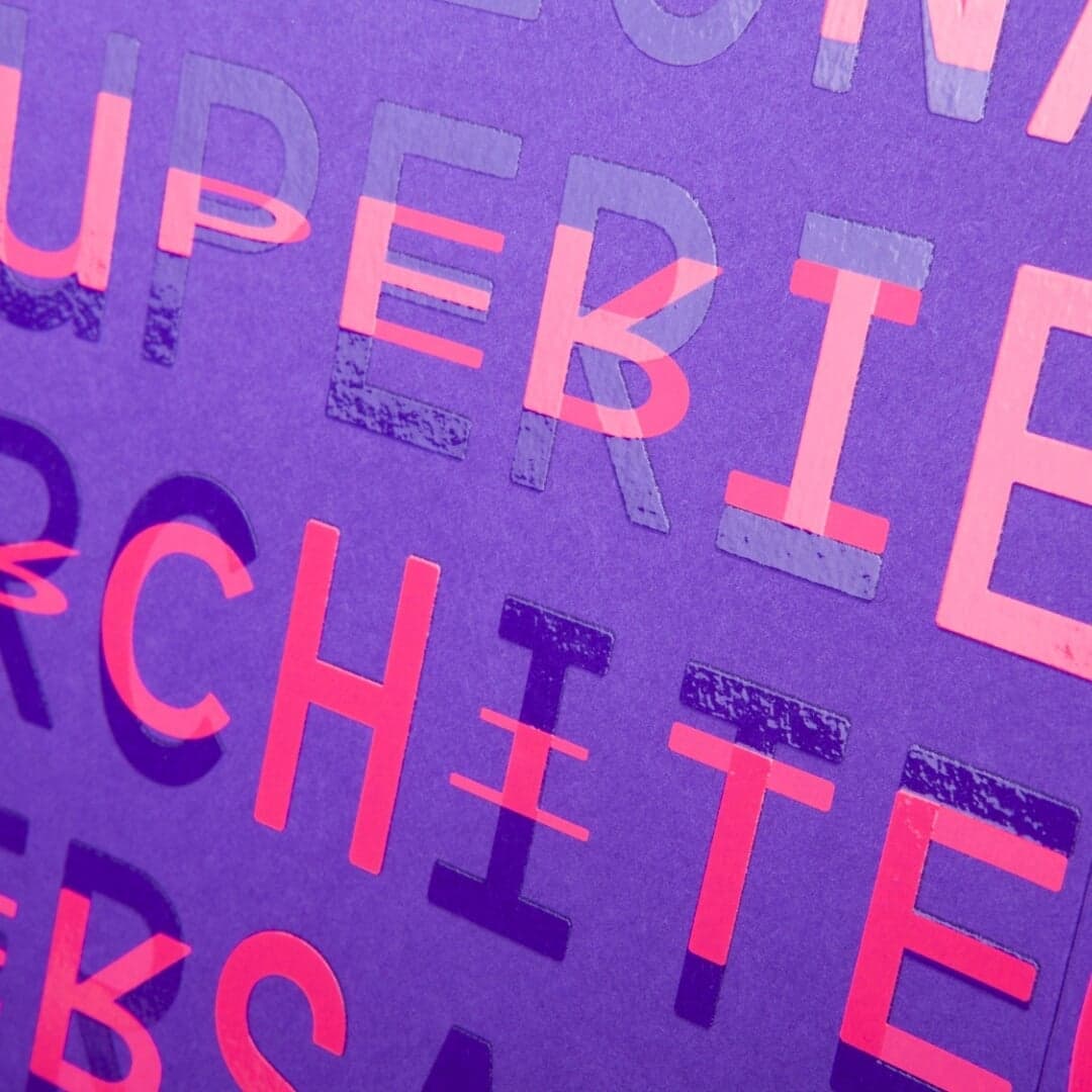 New Year Greetings Design For École D’architecture De Versailles