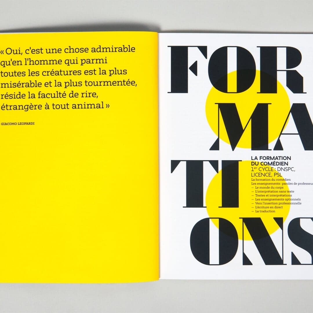 Visual Identity For The Conservatoire D’art Dramatique De Paris