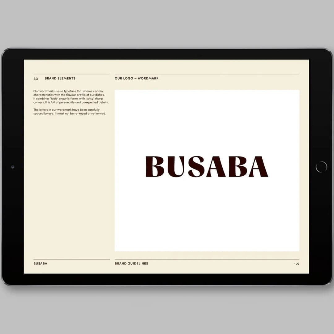 Brand Identity For Busaba Thai Restaurant Chain