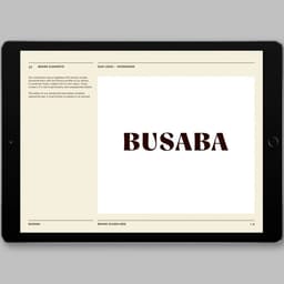 Brand Identity For Busaba Thai Restaurant Chain cover image