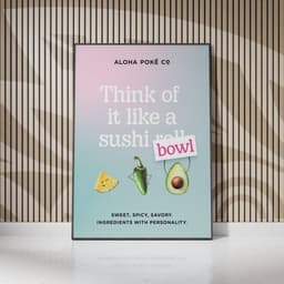 Brand Identity And Menu Design For Aloha Poke Co. cover image