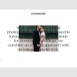 Rebranding For A Toronto Wedding Photography Studio cover image