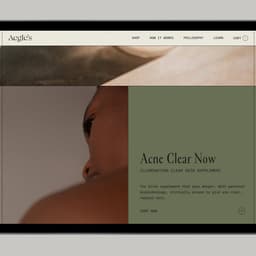 Packaging And Visual Identity For Aegle's Skincare cover image