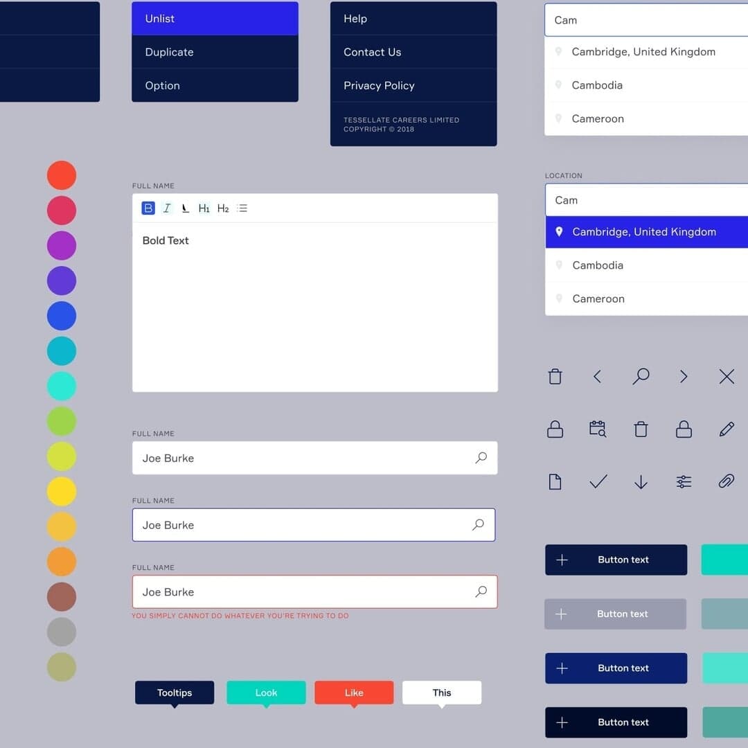 Recruitment Platform Design For Tessellate