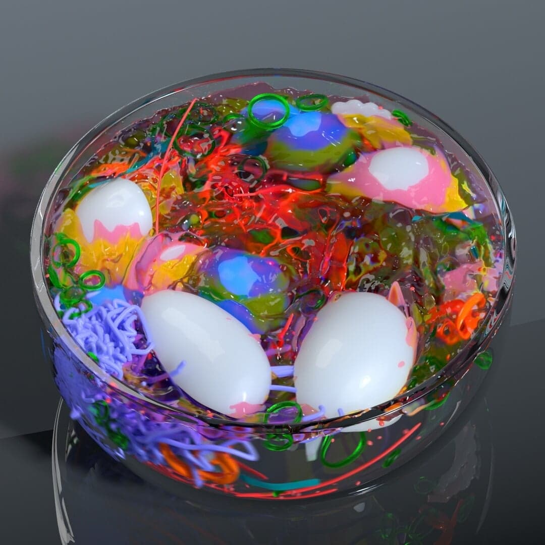 Experimental Visual Research For 0% Food