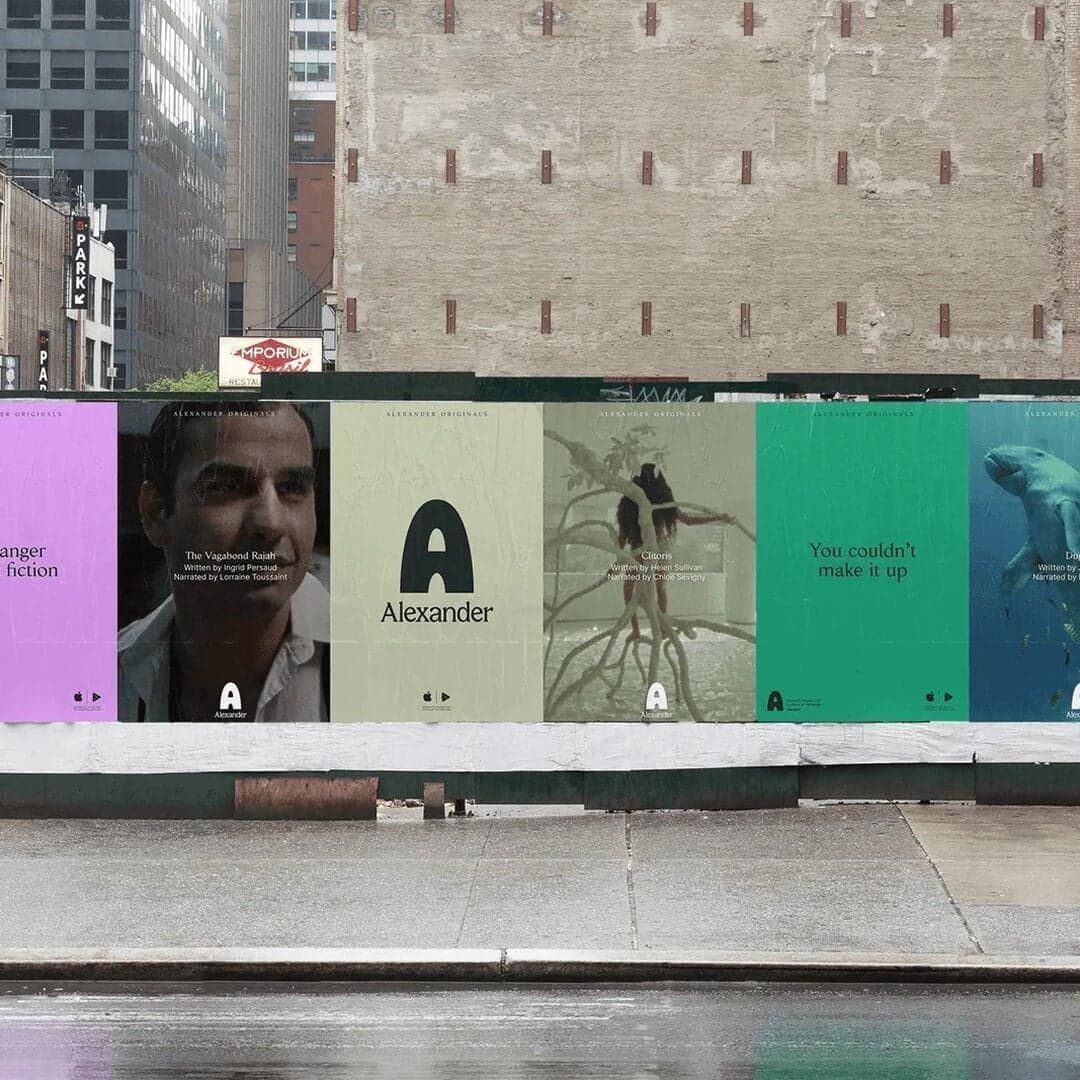 Brand Identity For Alexander Audio Platform