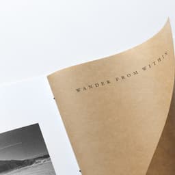 Editorial Design For Wander From Within Exhibition Catalogue cover image