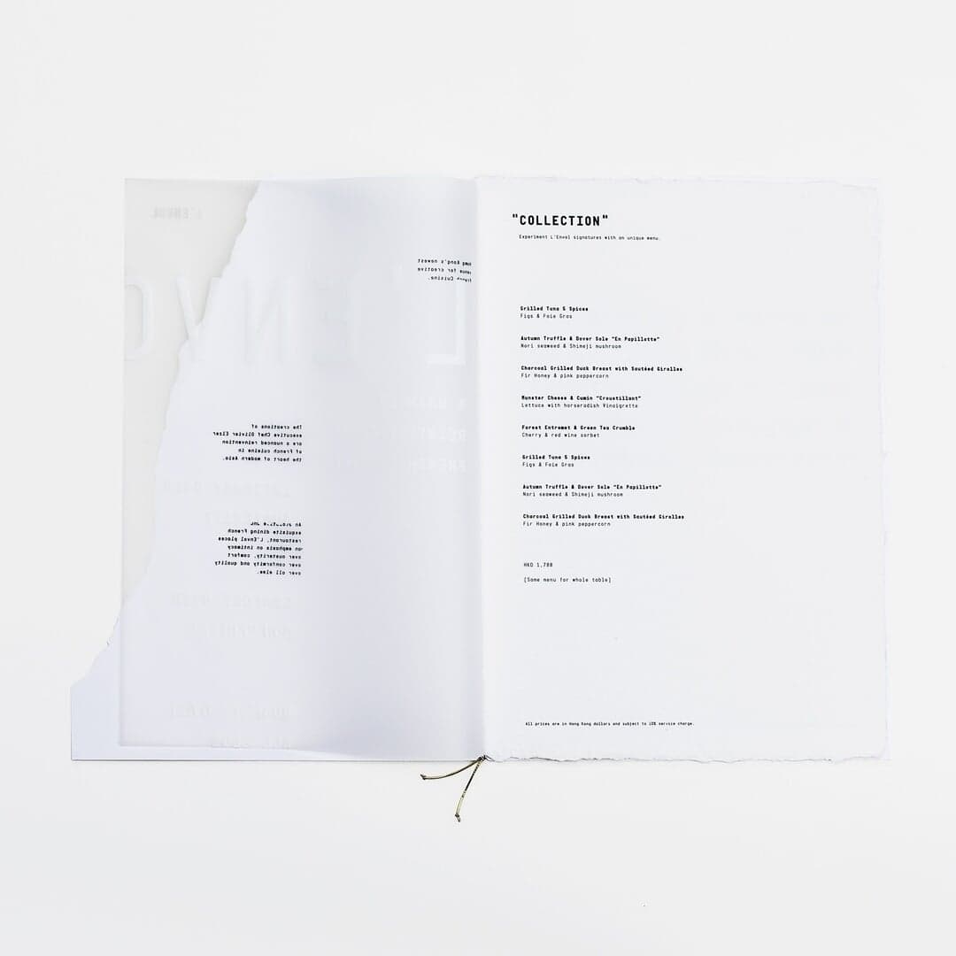 Visual Identity For L’envol French Michelin Restaurant