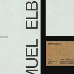 Brand Identity For Interior Architect Samuel Elbilia cover image