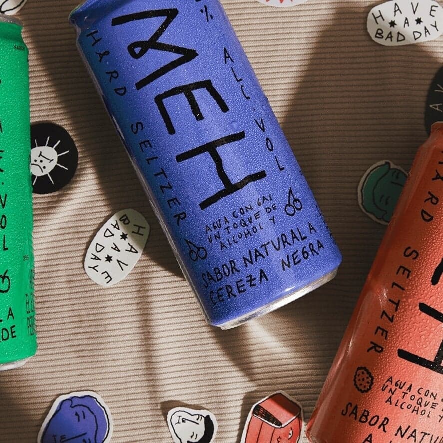 Brand Identity For Meh Hard Seltzer