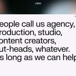 Website Redesign for Swiss Content Agency 23bis cover image