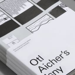 Exhibition And Publication For Otl Aicher's Isny cover image