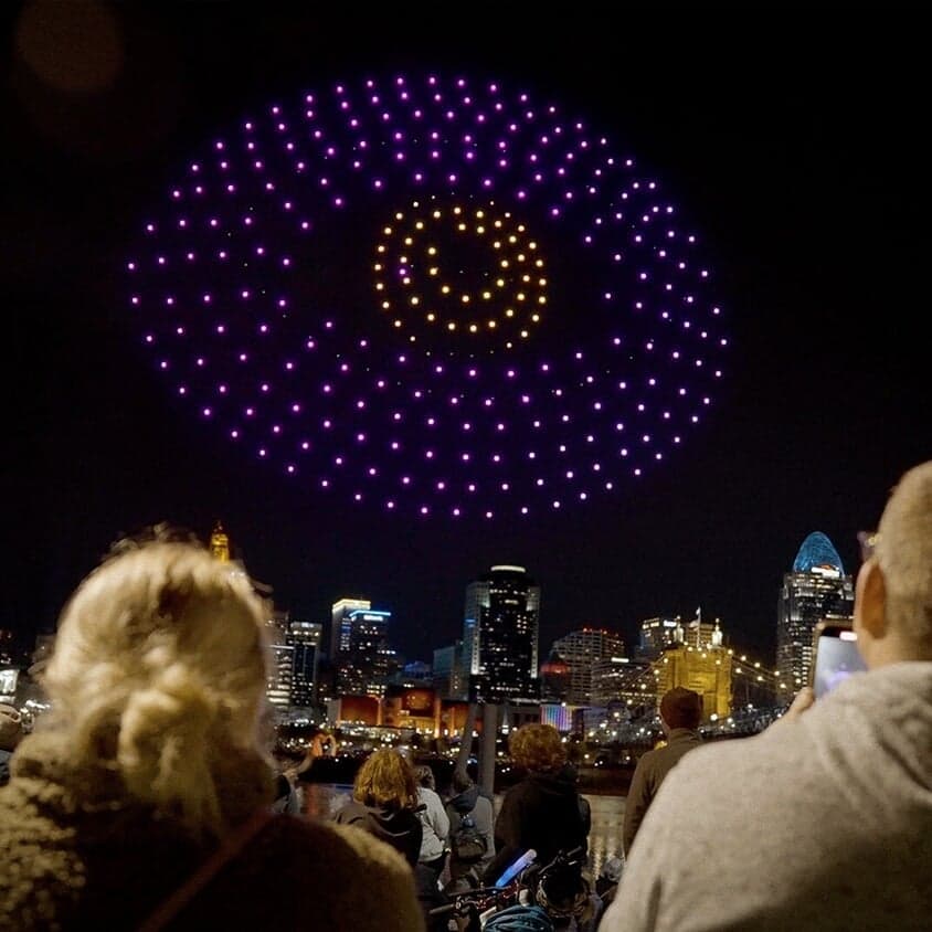 Drone Show Concept for BLINK Cincinnati 2022