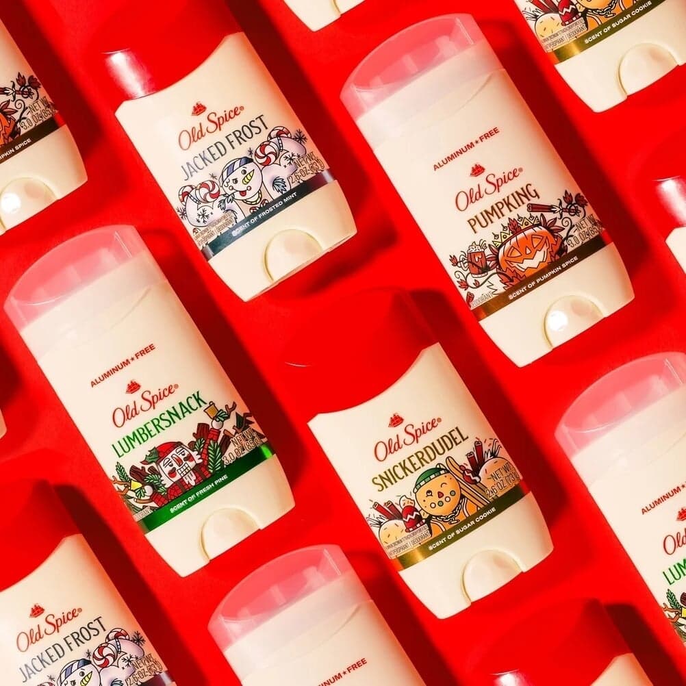 Seasonal Packaging for Old Spice Holi-Dudes