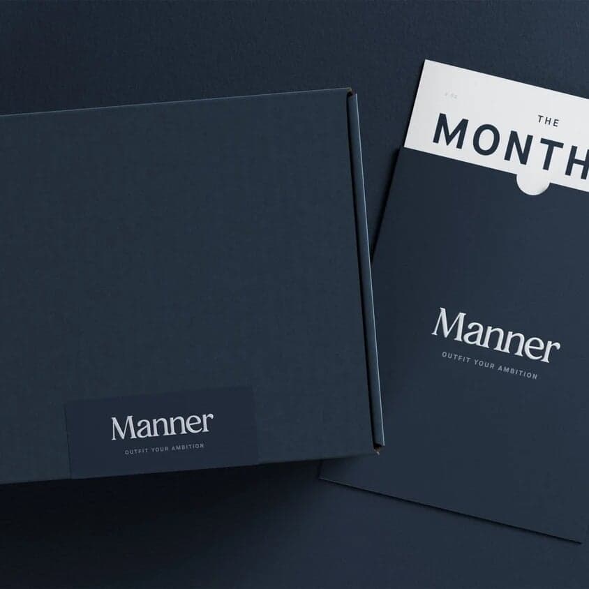 Brand Identity for Manner Men's Lifestyle Service