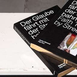 Book Design for Faith Travels by Streetcar Exhibition cover image