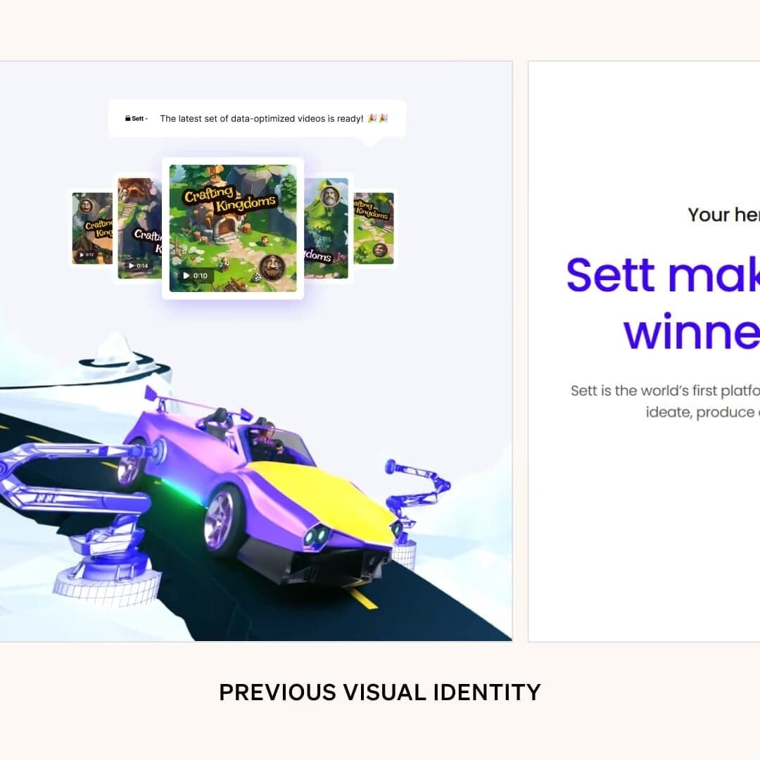 Brand Identity for Sett’s AI Game Creative Platform