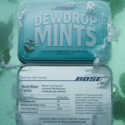 Packaging Design for Bose Dewdrop Mint Earbuds - thumbnail 1
