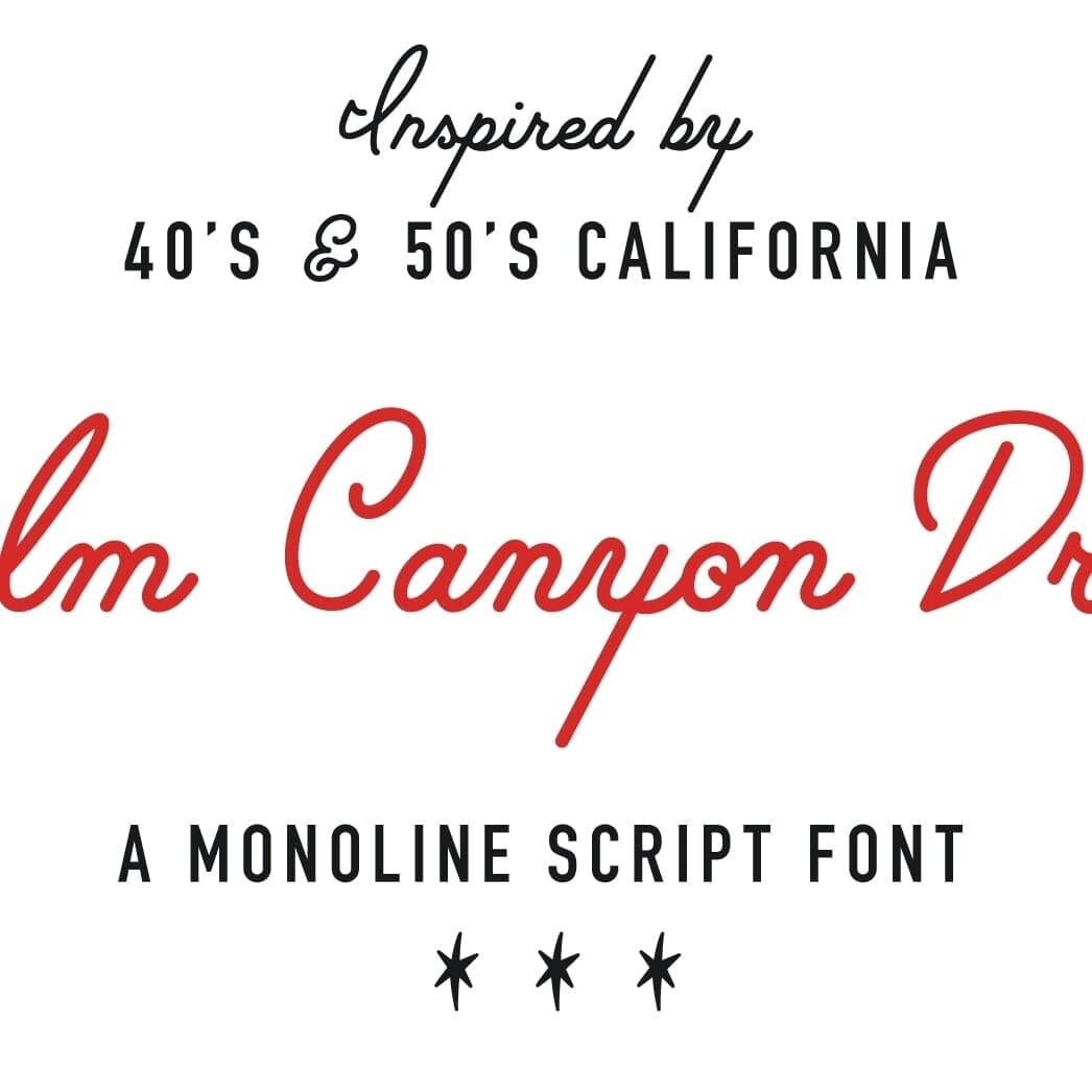 Retro Script Font Design For Retro Supply Co.