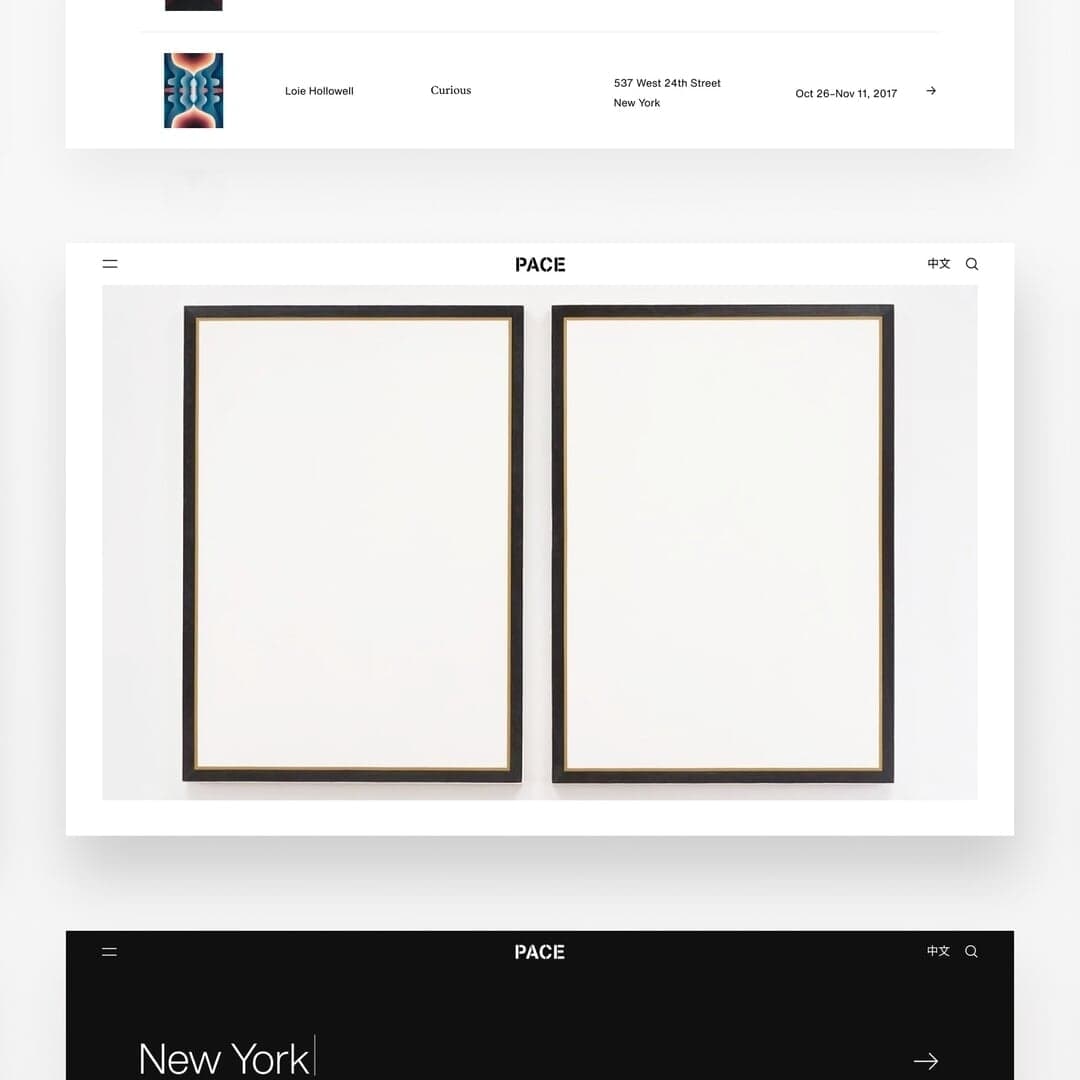 Digital Platform Redesign For Pace Gallery