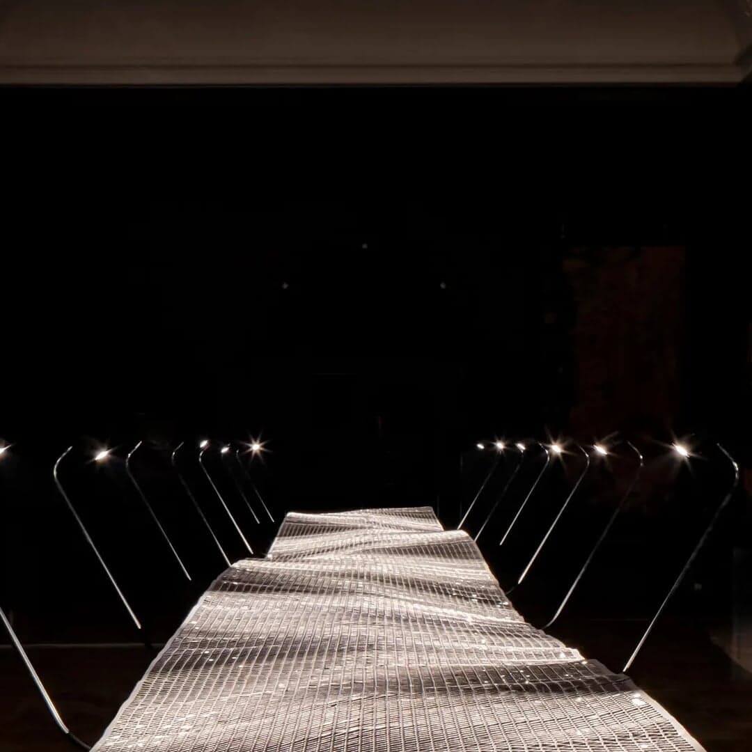 Kinetic Light Installation For Foil