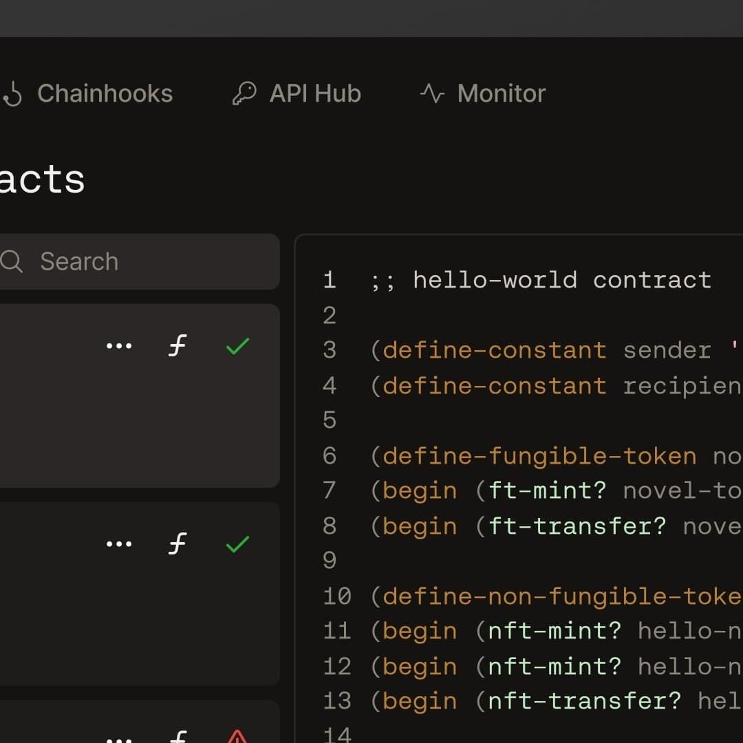 Product Design for Hiro's Web3 Development Platform