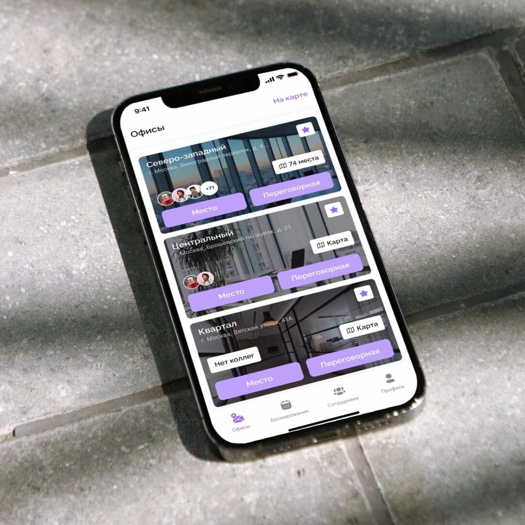 App Design For Indaspace Workspace Platform