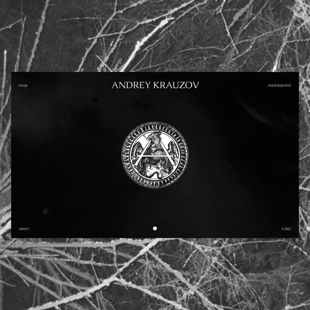 Portfolio Website For A Director And Cinematographer