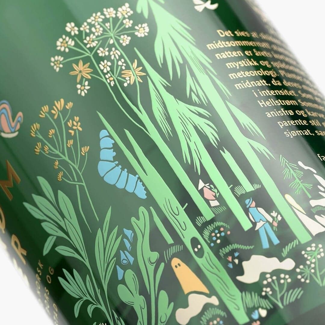 Packaging Design For Hellstrøm Sommer Aquavit