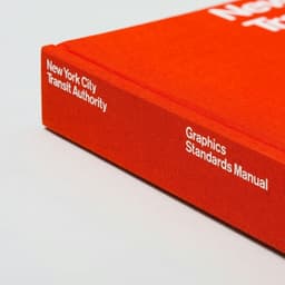 Book and Website Design for NYCTA Graphics Standards Manual Reissue cover image