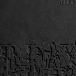 Graphic Identity for Agust D's D-DAY Album cover image
