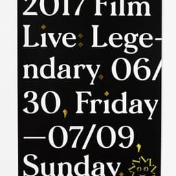 Graphic Identity for Film Live 2017 cover image