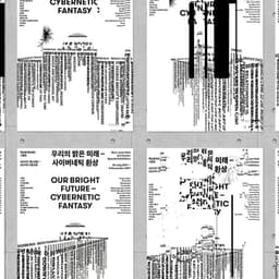 Exhibition Identity for Our Bright Future — Cybernetic Fantasy cover image