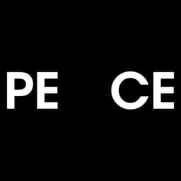 Graphic Identity for PEACEMINUSONE Exhibition cover image