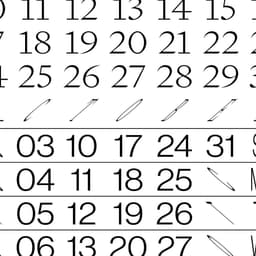 Calendar Design for Korean Society of Typography cover image