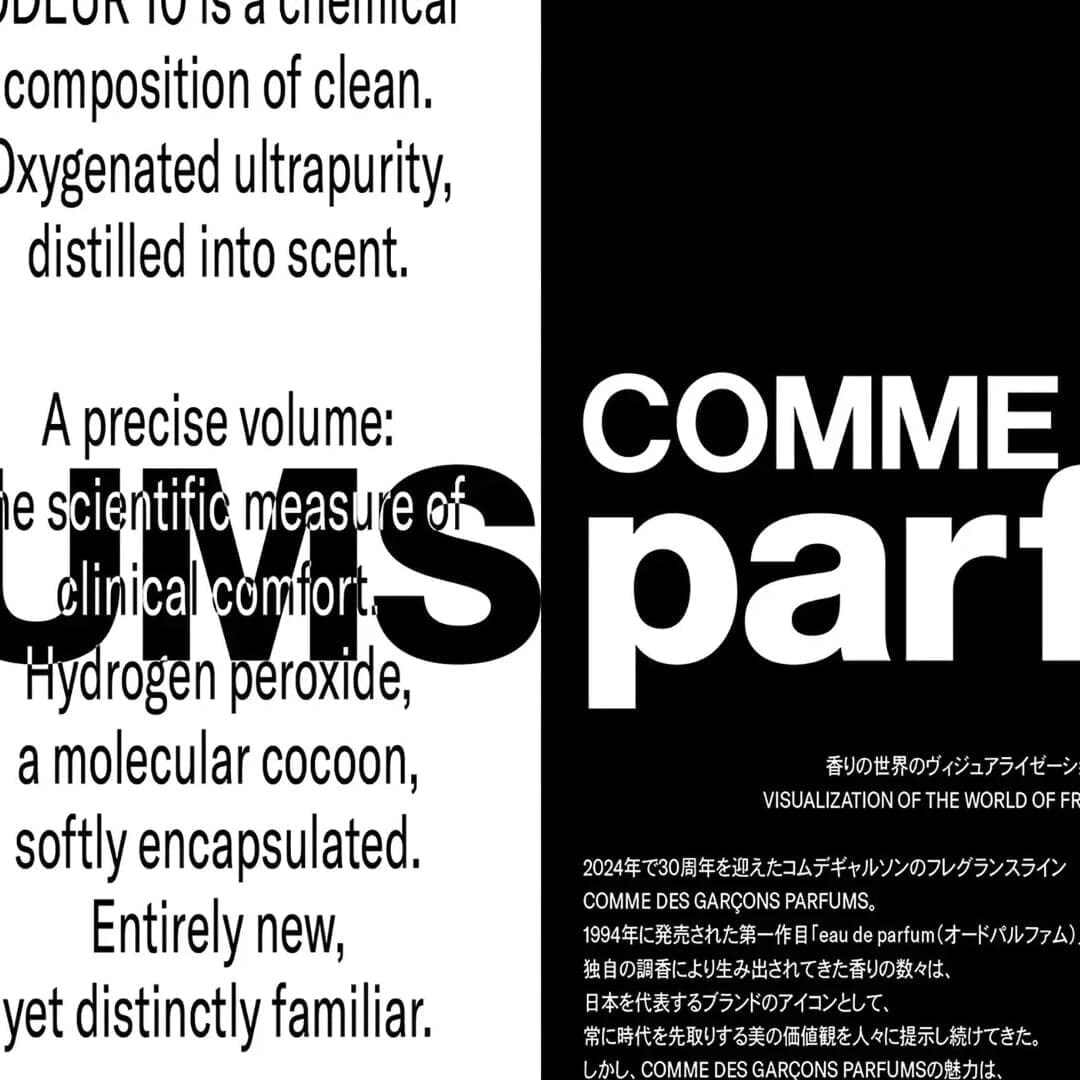 Anniversary Campaign for Comme Des Garçons Parfums