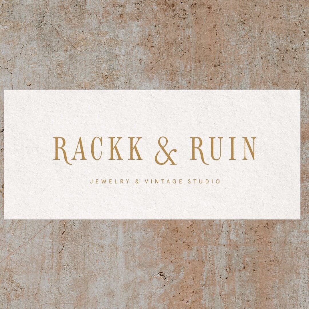 Brand Identity For Rackk & Ruin Jewelry And Vintage Studio